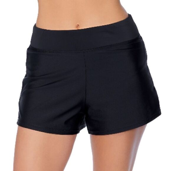 ISLAND ESCAPE Women's Pull-On Swim Shorts swimsuit swimwear - Picture 2 of 7